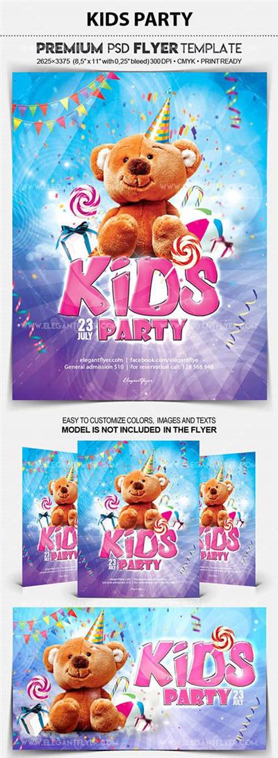 Kids Party - Premium PSD Flyer Template