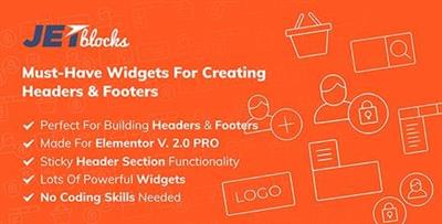 CodeCanyon - JetBlocks v1.1.4 - the must-have headers & footers widgets for Elementor - 22100766