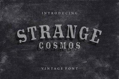 Strange Cosmos - Vintage Font