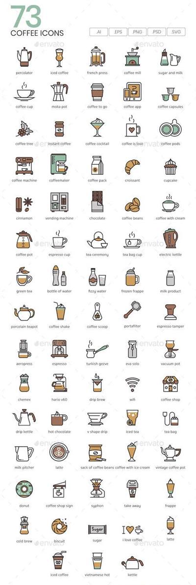 Coffee Icons 21025519