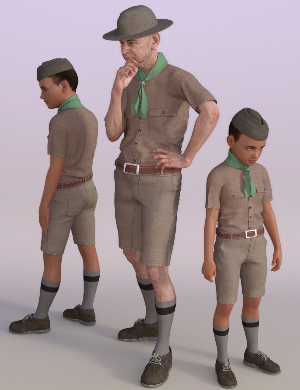 Classic Boy Scout for Genesis 8 Male(s)