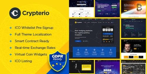 ThemeForest - Crypterio v2.0.1 - ICO Landing Page and Cryptocurrency WordPress Theme - 21274387 -...