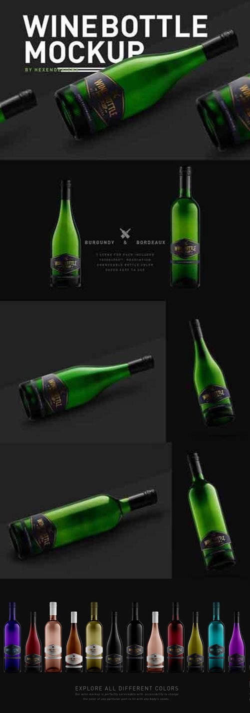 Wine Bottle Mockup 3207209
