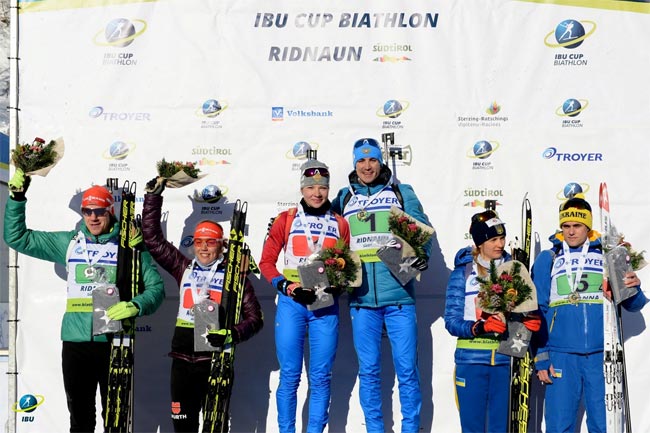 Журавок и Труш – бронзовые призеры в сингл-микте на этапе Кубка IBU в Риднау