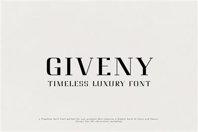 Giveny - Timeless Luxury Font