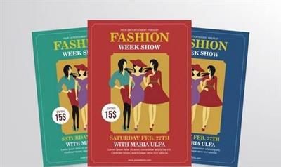 Fashion Week Show Flyer Template Vol. 1