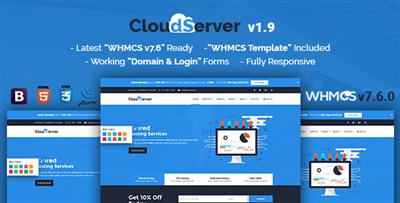 ThemeForest - CloudServer v1.0 - Responsive HTML5 Technology, Web Hosting and WHMCS Template