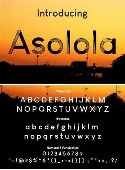 Asolola Font