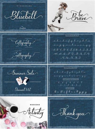 Bluebell - Calligraphy Font 110429