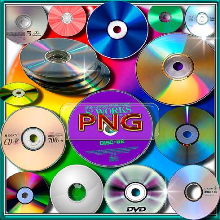 Новые клипарты Png - Dvd и cd диски