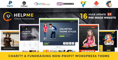 ThemeForest - HelpMe v2.7 - Nonprofit Charity WordPress Theme - 14143812