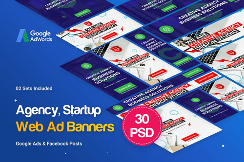 Creative Agency, Startup Banners Ad - SZ6NS9