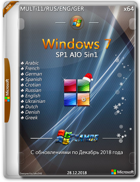 Windows 7 5in1 Dec 2018 by TEAM OS (x64) (2018) Multi-11/Rus
