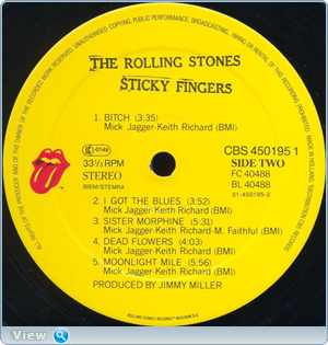 The Rolling Stones - Sticky Fingers (rec.1971) - 1983